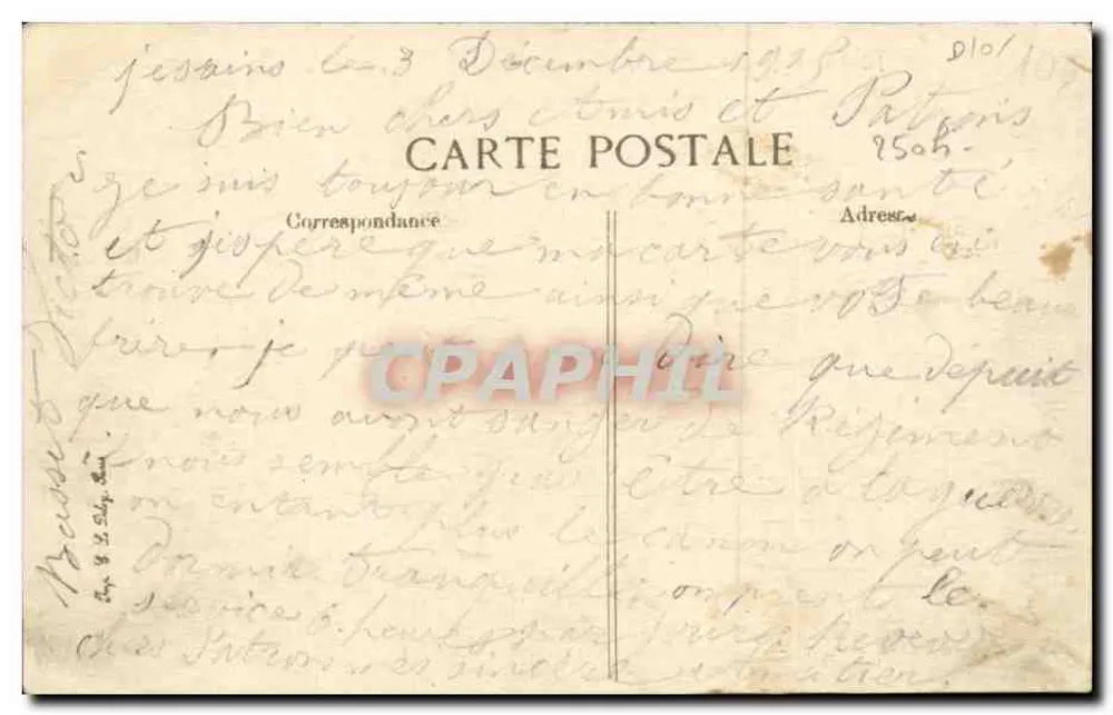 JESSAINS (Aube) — Ein Eckbereich der Beaulieu-Mühlen am Aube — Brunelair, Verlag Troyes - Rückseite