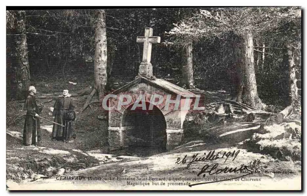 Clairvaux (Aube) — La Fontaine Saint-Bernard, einige hundert Meter von Clairvaux entfernt — Ausgezeichnete Wanderungsmöglichkeit — R. Rale, Bar-sur-Aube - Vorderseite
