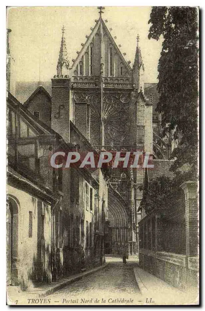 Troyes — Nordportal der Kathedrale — LL. - Vorderseite