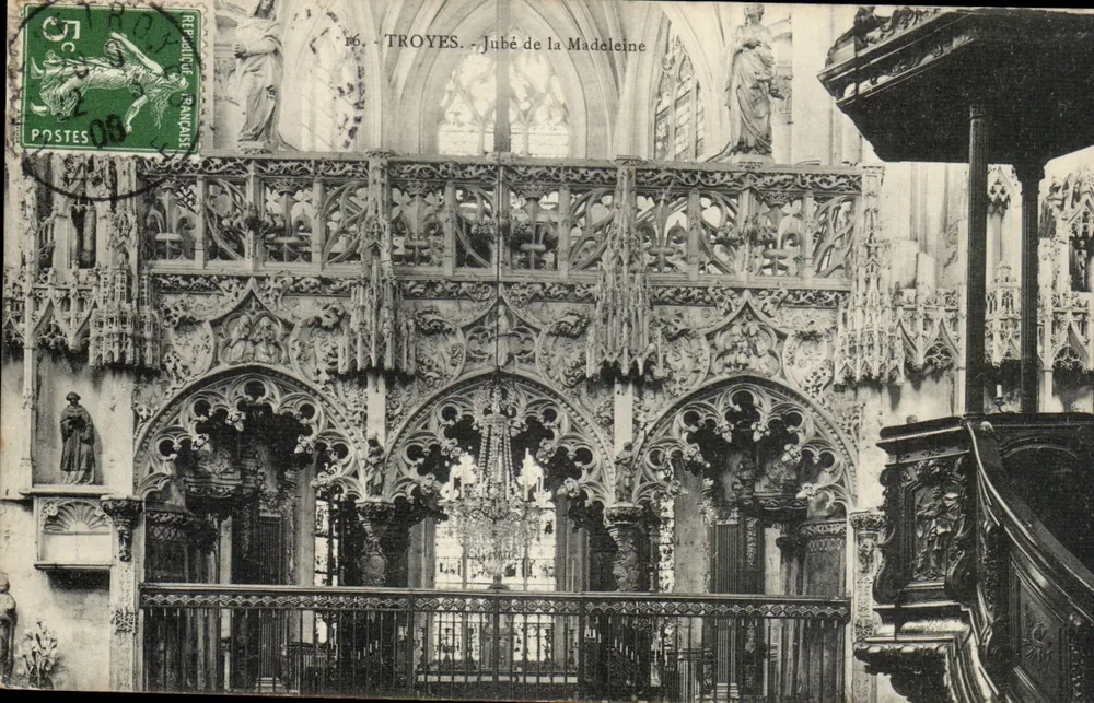 Troyes — Jubé da Madeleine — Editor não identificado, n° 16 - Frente