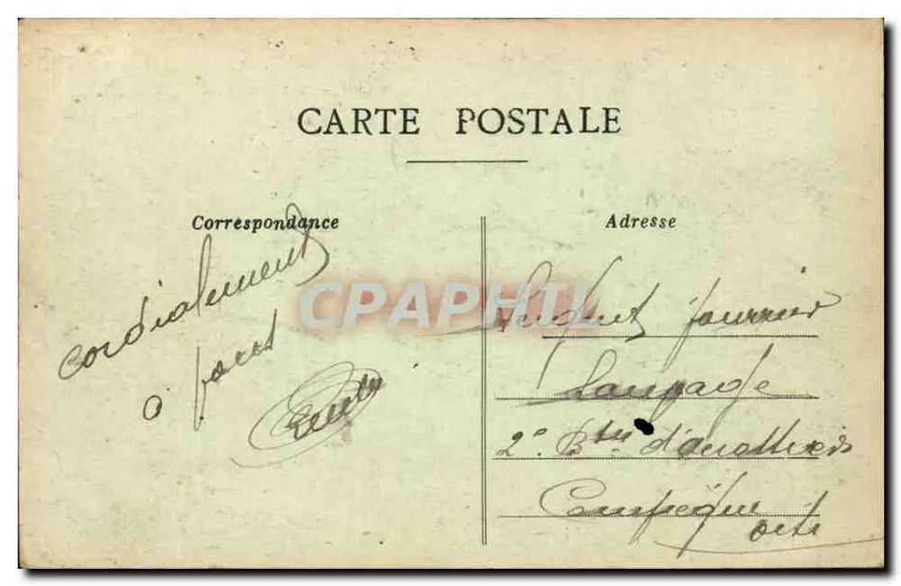 Campo de Mailly — Os Barracões — Bazar Militar N. Nique - Verso