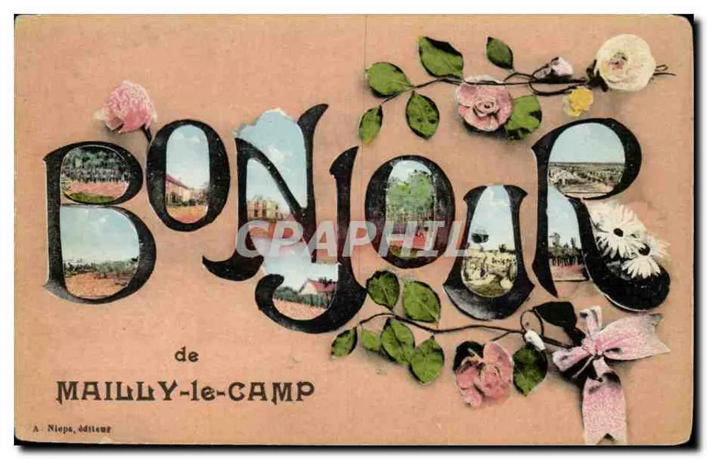Mailly-le-Camp — Hallo aus Mailly-le-Camp — A. Nieps, Verlag - Vorderseite