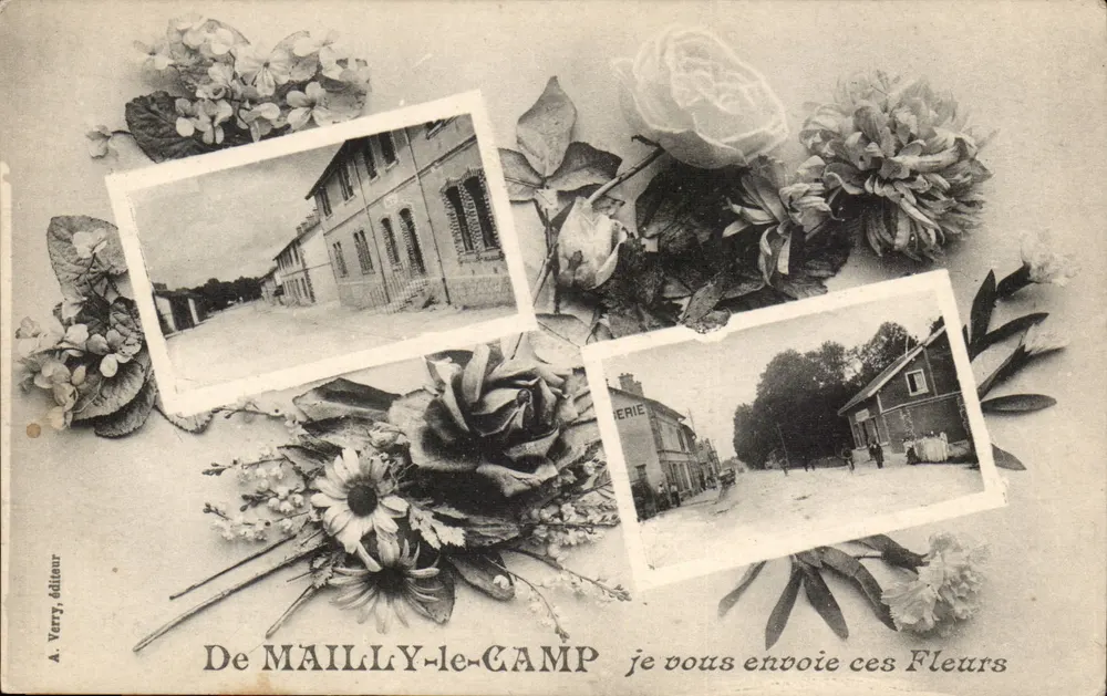 Von MAILLY-le-CAMP — Blumen — A. Verry, Verleger - Vorderseite