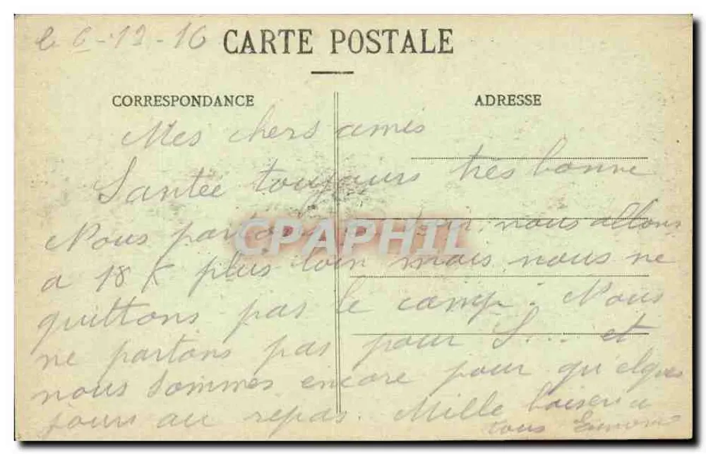 Von MAILLY-le-CAMP — Blumen — A. Verry, Verleger - Rückseite