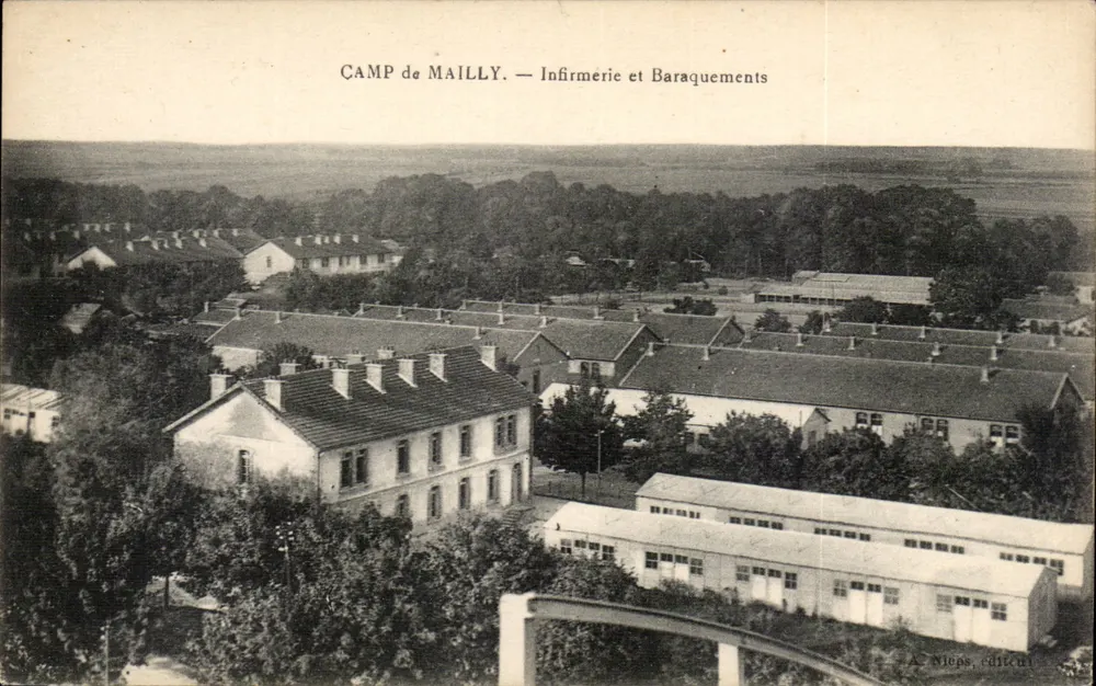 Camp de Mailly — Sanitätsstation und Baracken — A. Niéps, Verlag - Vorderseite