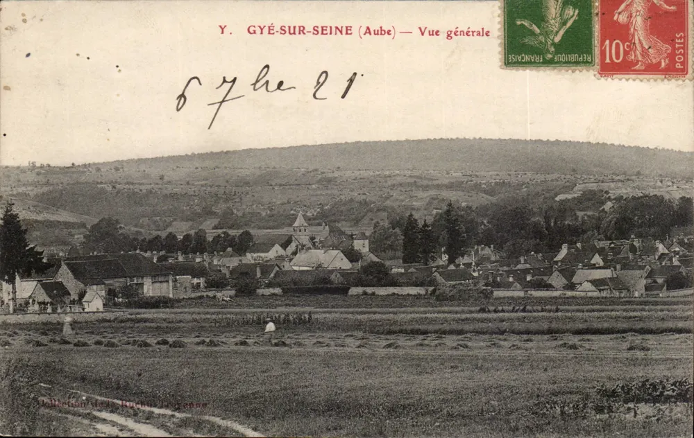 Gyé-sur-Seine (Aube) — Ogólny widok — Wydawca Y. — Numer serii nieczytelny - Awers