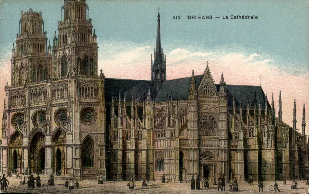 Orléans — A Catedral — Imp. Le Delel, Paris, n° 512 - Frente