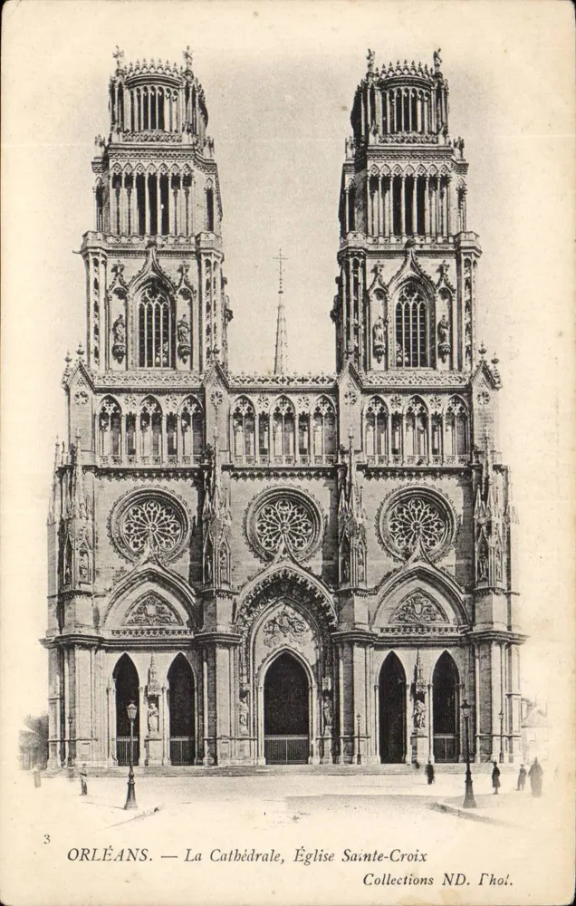 Orléans — A Catedral, Igreja de Santa Cruz — Coleções ND. Ghoi. - Frente