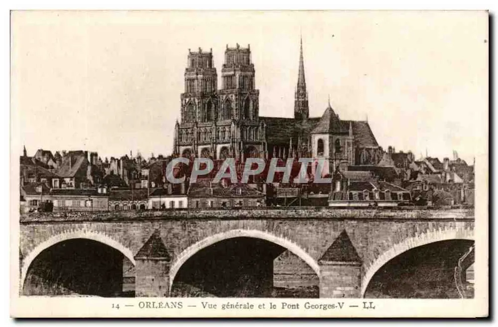 Orléans — Allgemeiner Blick und Brücke Georges-V — LL - Vorderseite