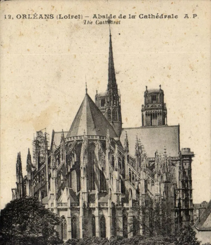 Orléans (Loiret) — Abside da Catedral — A.P. - Frente