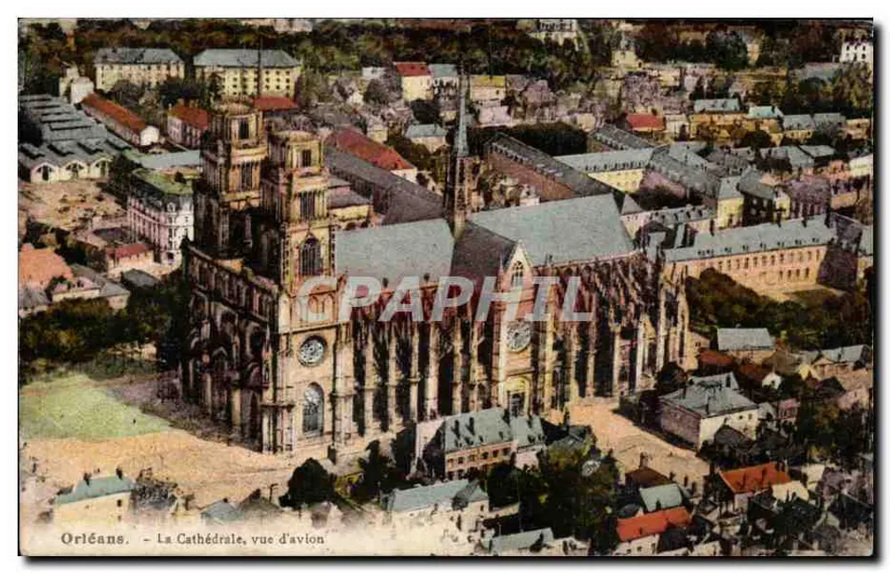 Orléans — A Catedral, vista de avião — editor não visível - Frente