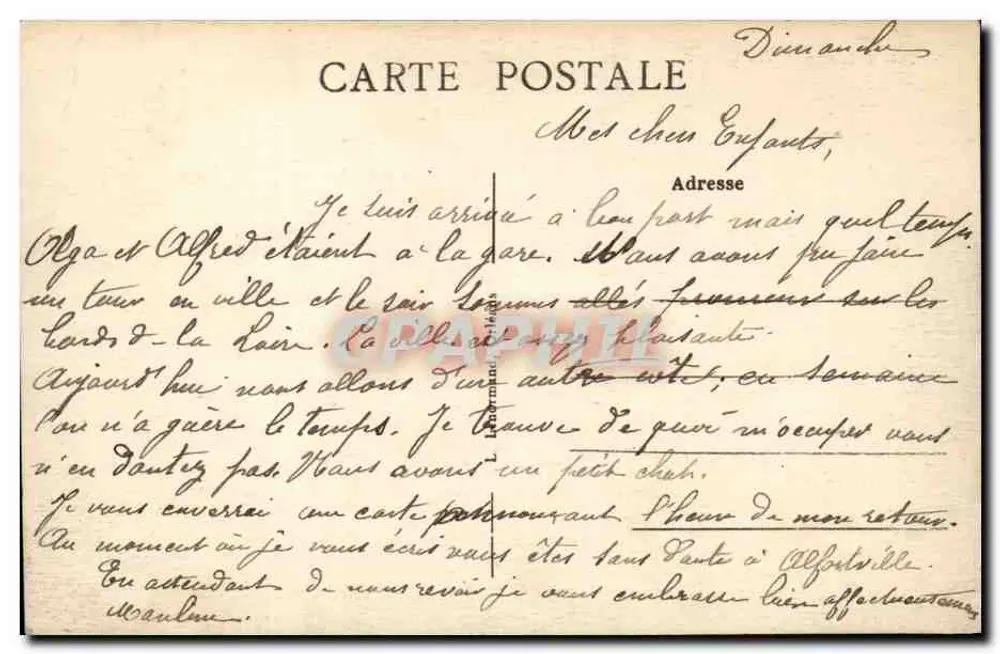 Orléans — Vista Geral — Editor não identificado, n° 354 - Verso