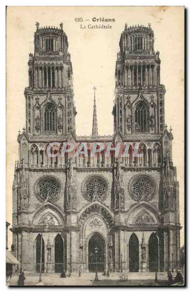 Orléans — A Catedral — série 685 - Frente