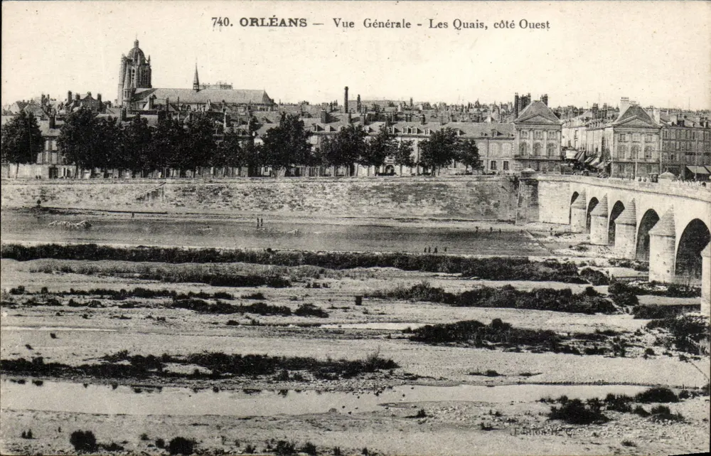 Orléans — Allgemeiner Blick — Die Ufer, westlicher Teil — Verlag F. Lefort & Cie - Vorderseite