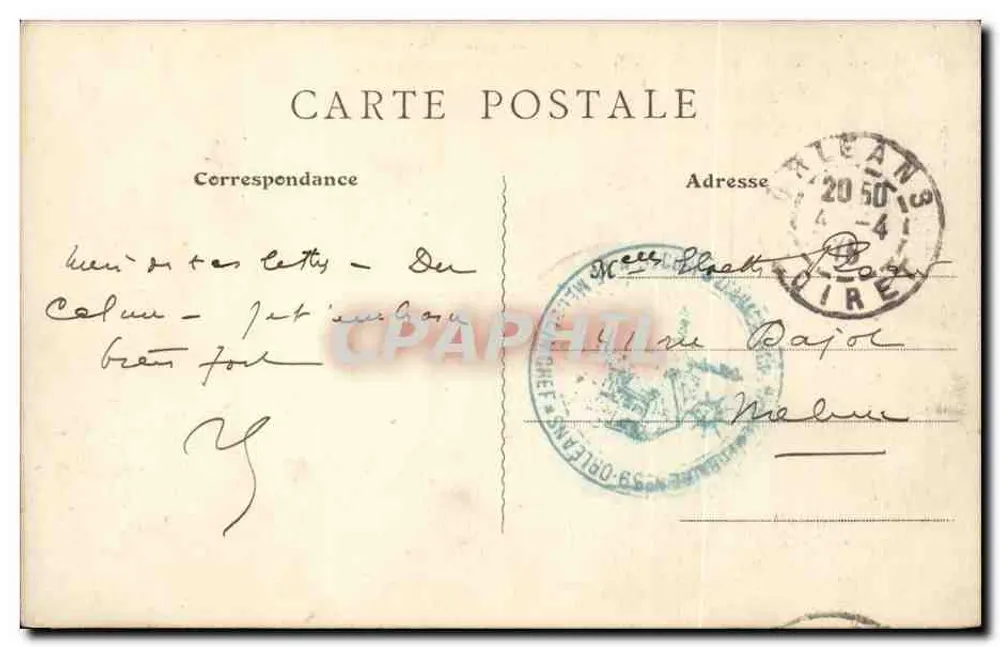 Orléans - L'Hotel de Ville — Th.G. n°528 - Verso