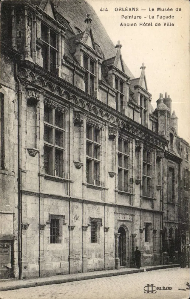 Orléans — Das Museum der Malerei — Die Fassade des ehemaligen Rathauses — L. Lenormand, Orléans, n°414 - Vorderseite