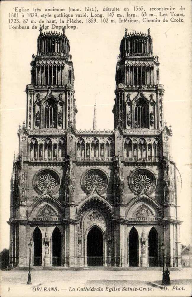 Orléans — Die Kathedrale Kirche Sainte-Croix — ND. Phot. - Vorderseite