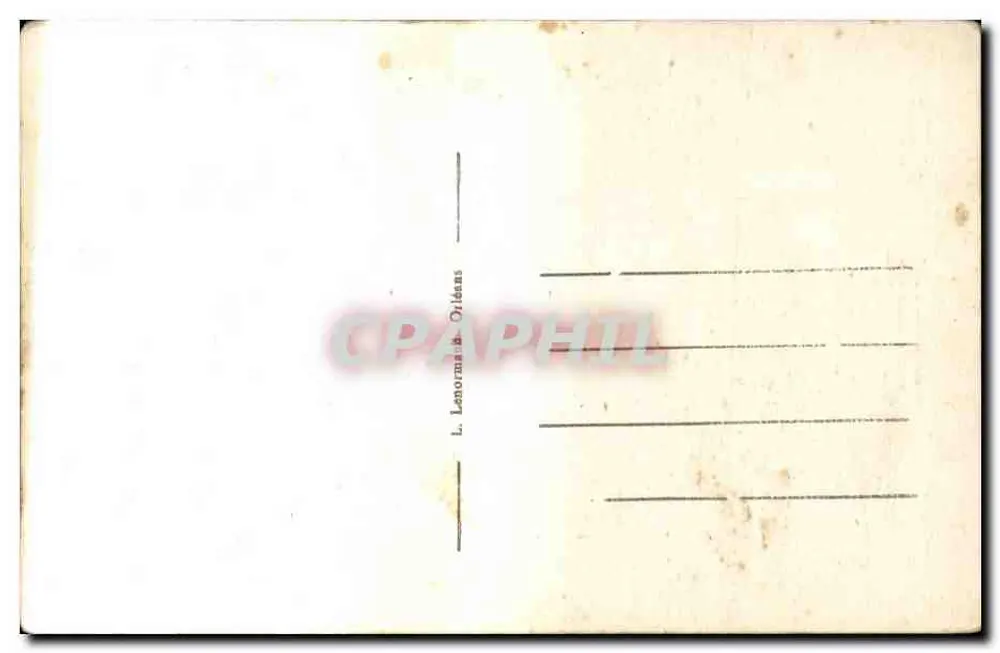 Orléans — A Catedral-Igreja de Santa Cruz — L. Lenormand, Orléans - Verso