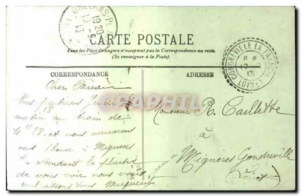Orléans — Die Kathedrale — Verzierung auf den Türmen — LL. - Rückseite