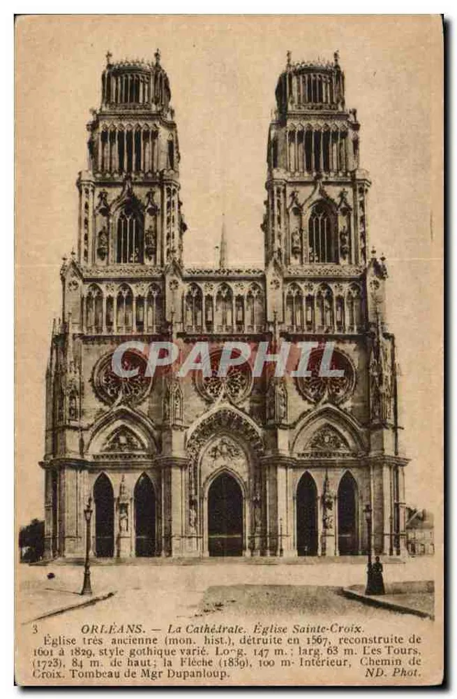 Orléans — Die Kathedrale. Kirche Sainte-Croix — ND. Fot. - Vorderseite