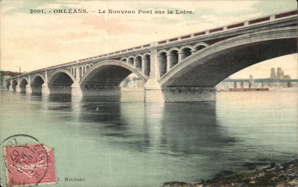 Orléans — Der Neue Brücke über die Loire — L. Marchand, n° 2001 - Vorderseite