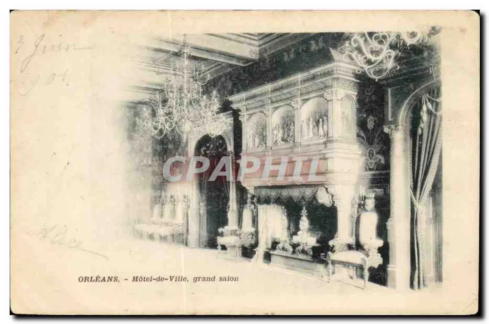 Orléans -Hôtel de Ville, Großer Saal - Vorderseite