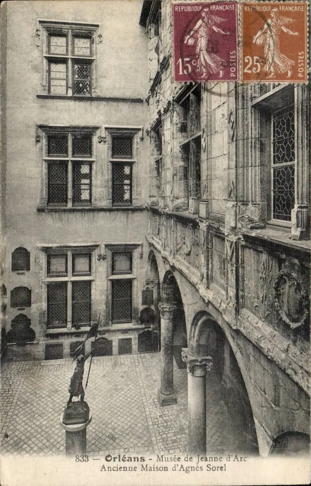 Orléans — Alte Wohnung von Agnès Sorel — Museum von Jeanne d'Arc — Verlag L.G. n°833 - Vorderseite