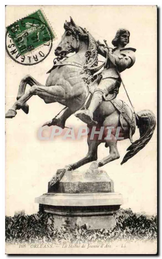Orléans — A Estátua de Joana d'Arc — edit. L.1 - Frente