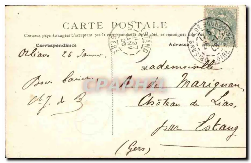 Orléans — Capela de São Jacó — Novas Galerias Parisienses - Verso