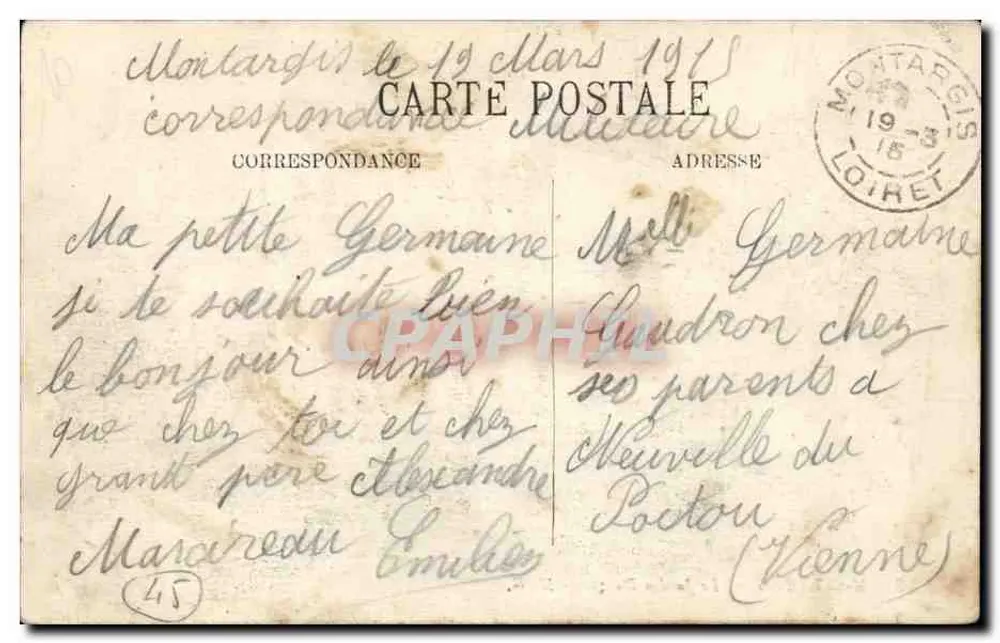 Montargis — O Jardim Durzy — N. G. - Verso