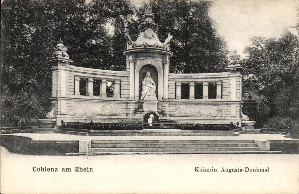 Coblenz sul Reno — Monumento all'Imperatrice Augusta — N. 15 - Recto