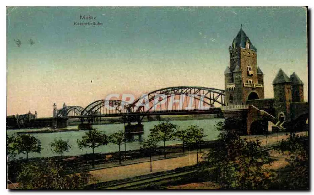 Mainz — Kaiserbrücke — editor não identificado, número de série não visível - Frente