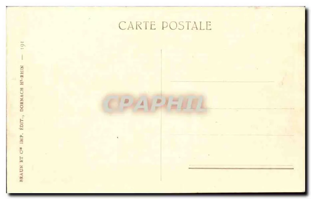 Hohbarr — Ruína e capela — Braun & Cie, Dornach - Verso