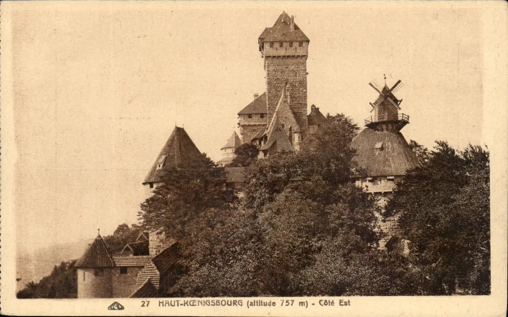 Haut-Königsbourg — Castelo e moinho de vento — Edição especial de Haut-Königsbourg - Frente