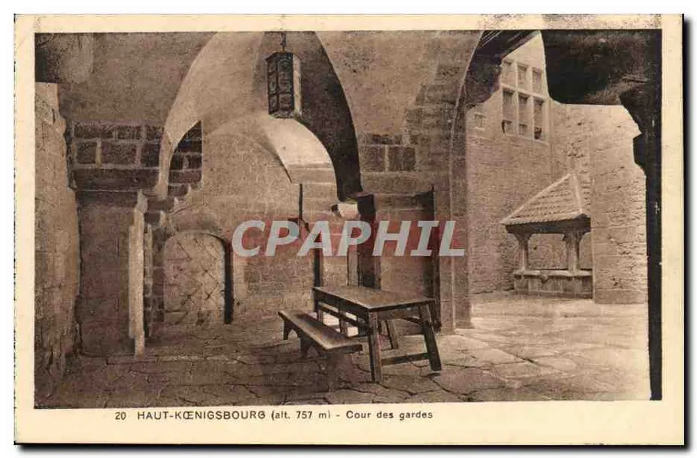 Haut-Kœnigsbourg (alt. 757 m) — Cour dos Guardas — Edição Especial do Castelo - Frente