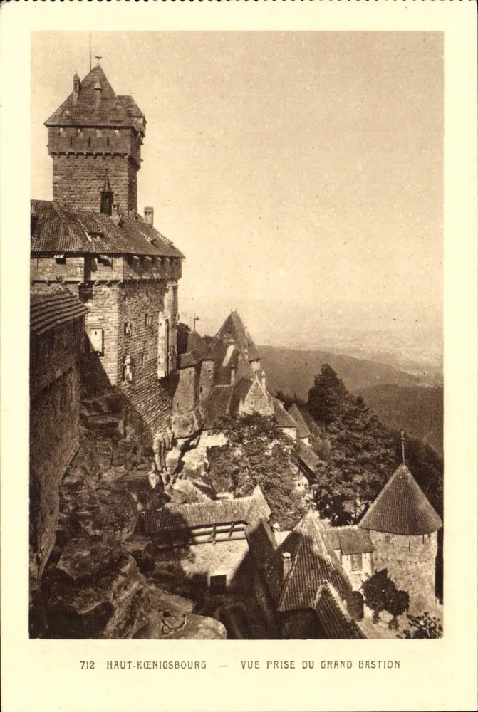 Haut-Königsbourg — Ansicht vom Großen Bastion — Sonderausgabe des Schlosses - Vorderseite