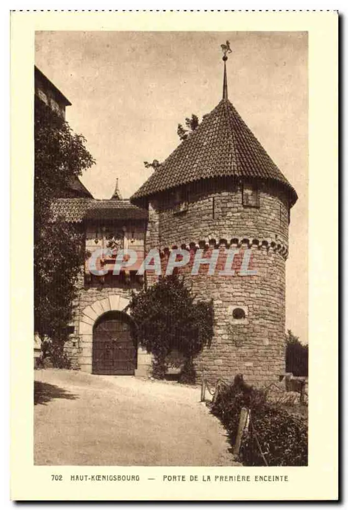 Haut-Königsbourg — Tor der ersten Umfassungsmauer — Sonderausgabe des Schlosses - Vorderseite