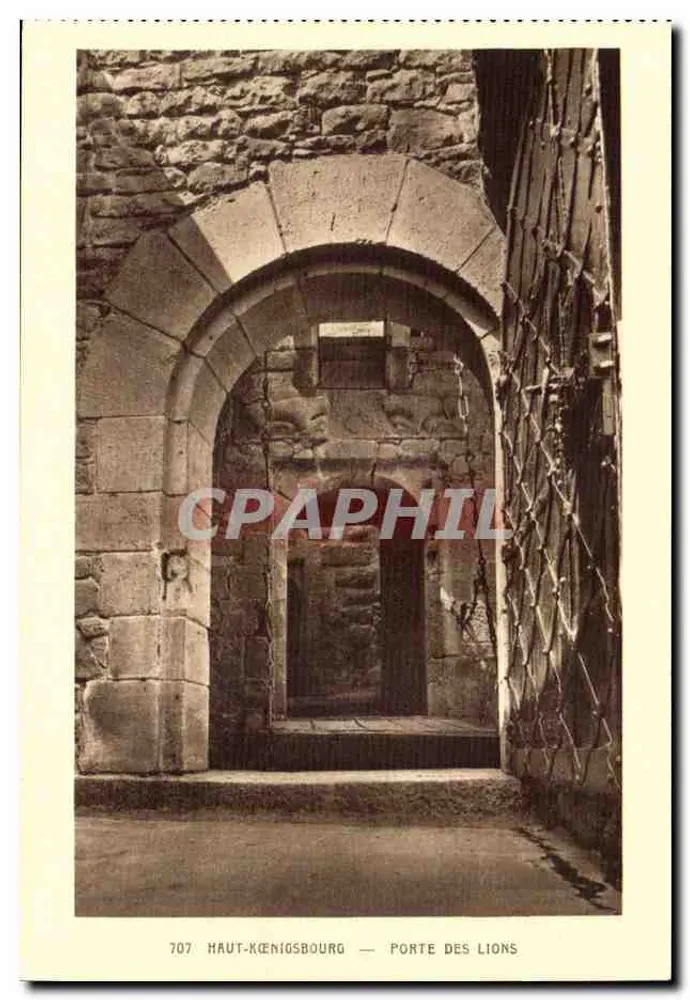 Haut-Kœnigsbourg — Tor der Löwen — Sonderausgabe des Schlosses - Vorderseite