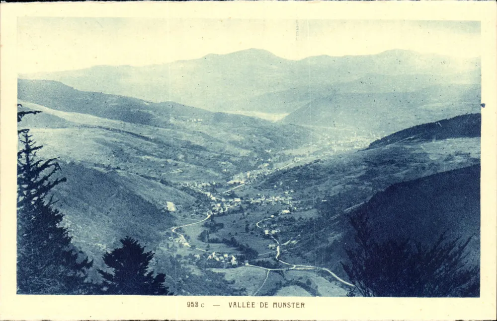 Vale de Munster — vista panorâmica — Edição Boehler, La Schlucht - Frente