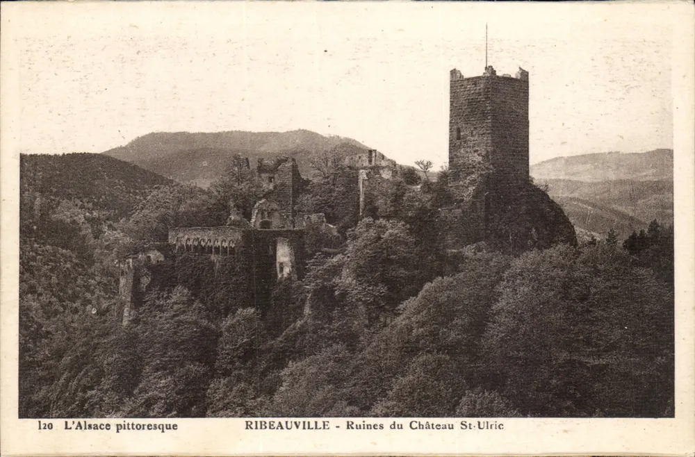 Ribeauvillé - Ruinen des Schlosses St-Ulric — L'Alsace pittoresque, n°120 - Vorderseite