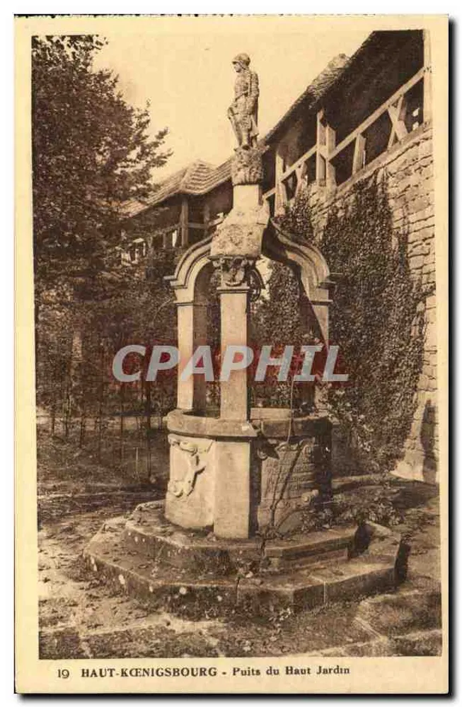 Hoch Koenigsburg - Brunnen des Oberen Gartens — Sonderausgabe des Schlosses - Vorderseite