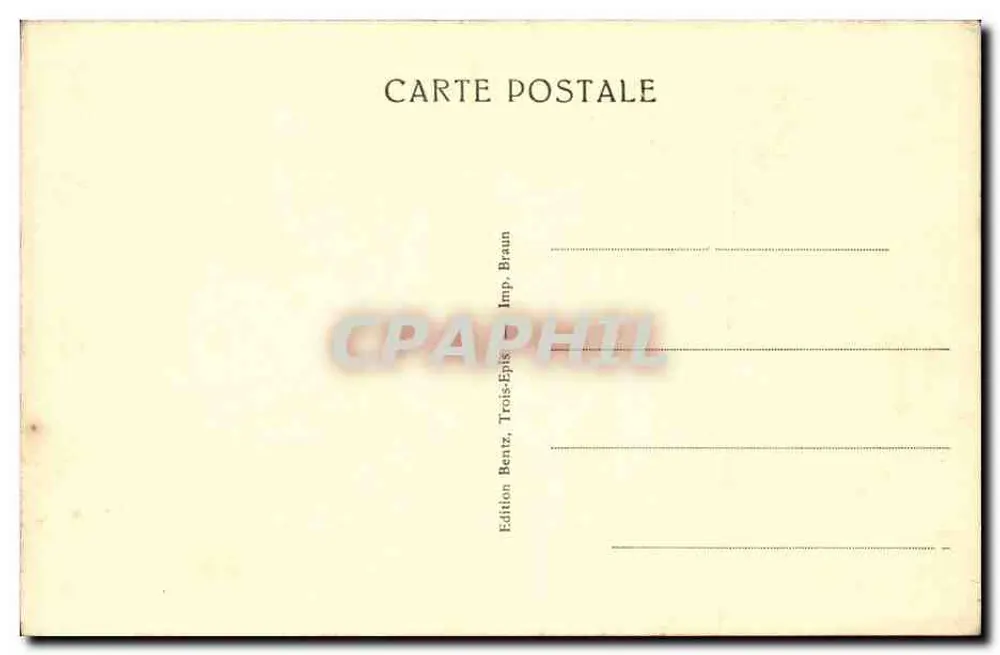Trois-Épis — Partie centrale — La iglesia y la oficina de correos - Reverso