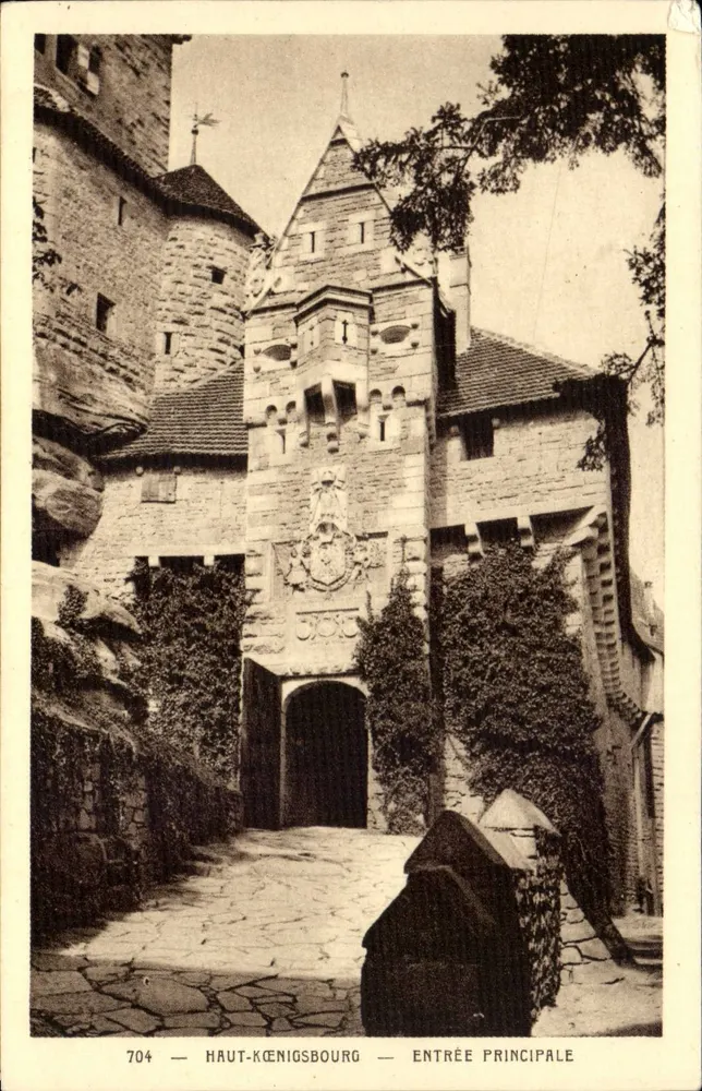Haut-Kœnigsbourg — Haupteingang — Braun & Cie, Imp. Mathouse-Dorma - Vorderseite