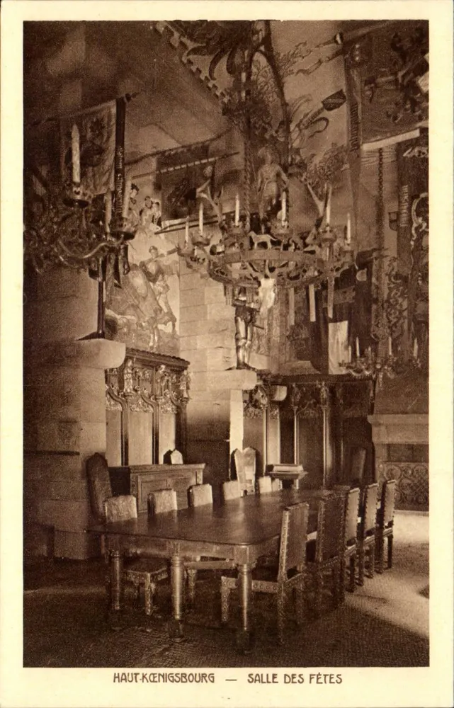 Haut-Kœnigsbourg — Saal der Feste — Braun und Cie, Dornach, H.-Rhén. - Vorderseite