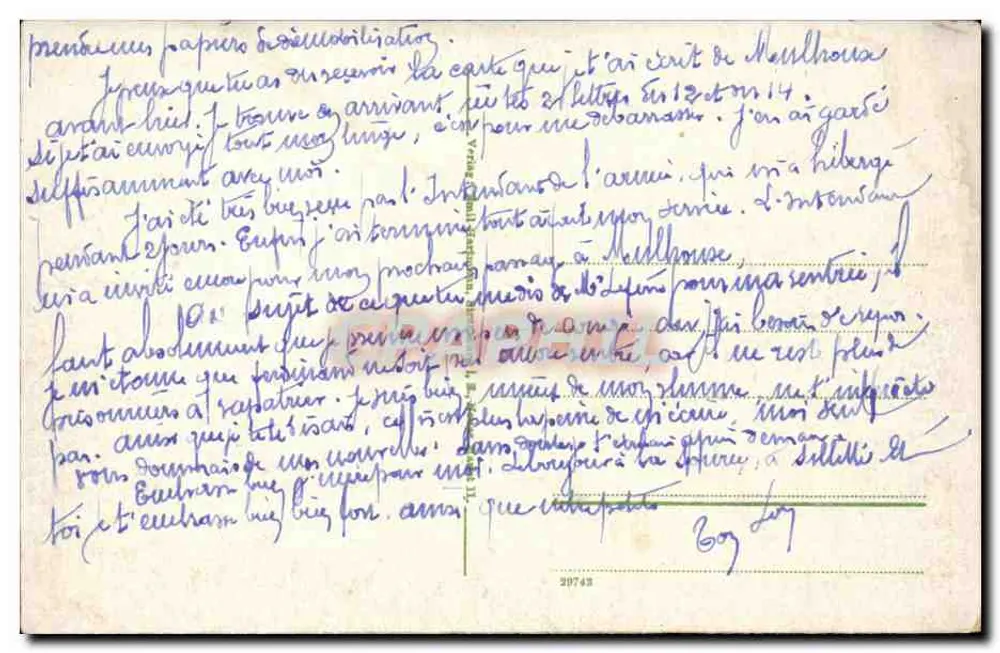 Mülhausen i. E. Teatro Municipal — n° de série 39748 - Verso