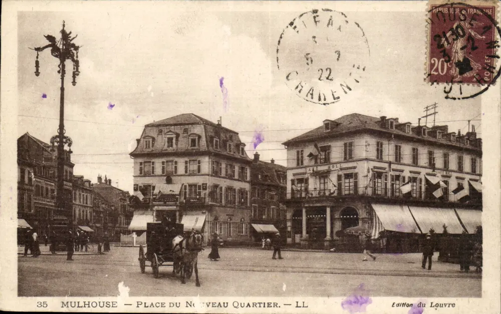 Mulhouse — Praça do Novo Bairro — Edição do Louvre - Frente