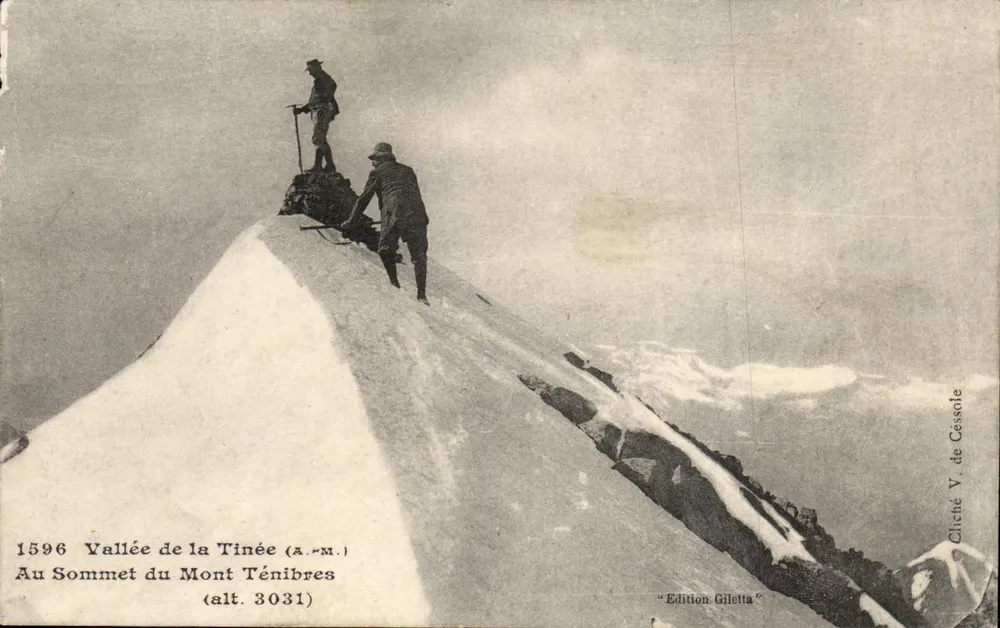 Tal der Tinée — Auf dem Gipfel des Mont Ténibres (Höhe 3031) — Gilelta-Ausgabe - Vorderseite