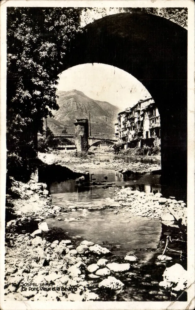 Sospel — Der alte Brücke und die Bevèra — Éditions Franchi, Nice - Vorderseite