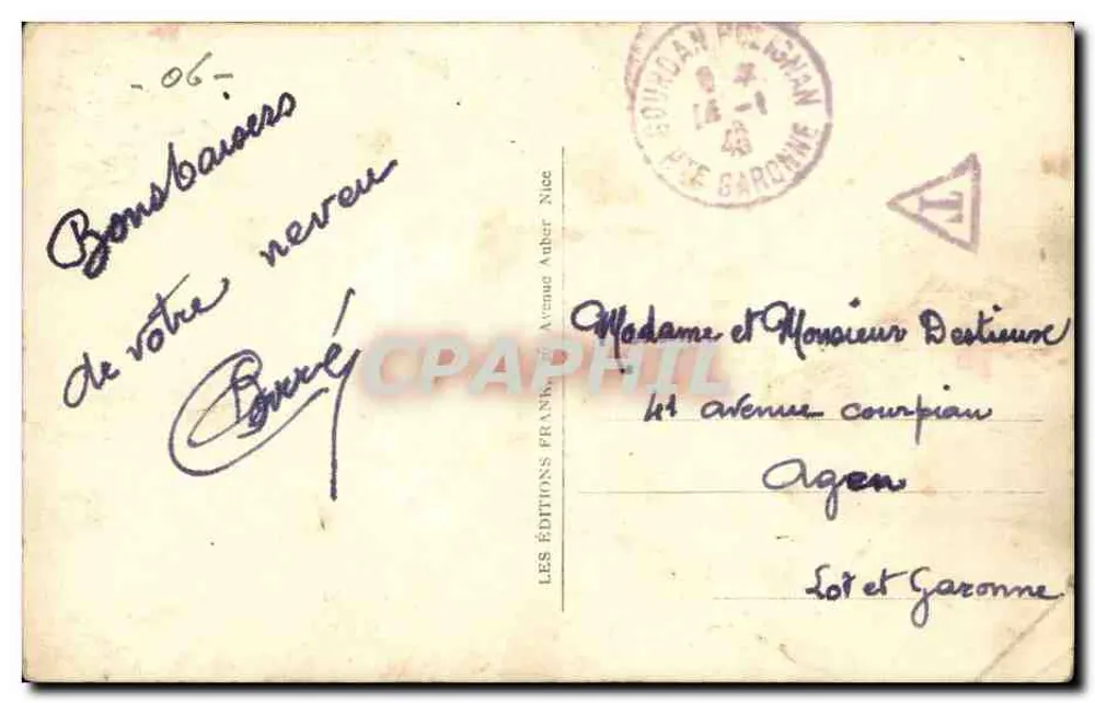 Sospel — Der alte Brücke und die Bevèra — Éditions Franchi, Nice - Rückseite
