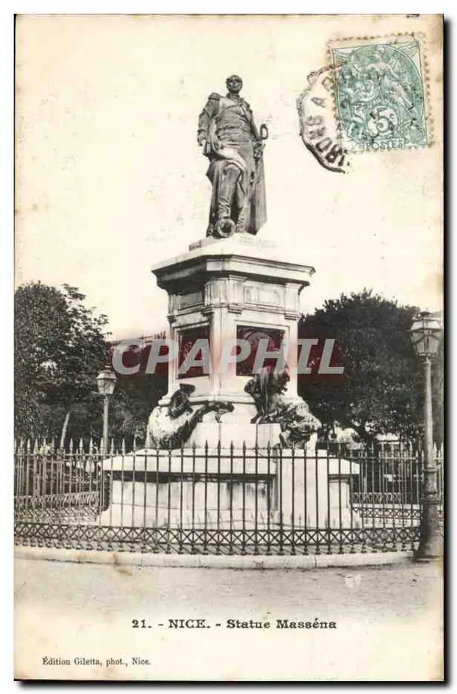 NICE - Estátua de Masséna — Edição Giletta, fotografia, Nice, n°21 - Frente